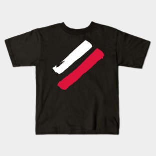 Poland Flag - Stripes Kids T-Shirt